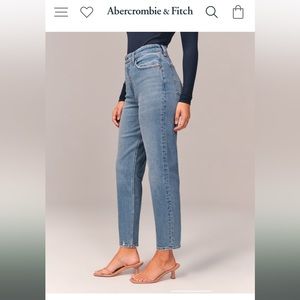 Abercrombie & Fitch Curve Love High Rise Mom Jeans